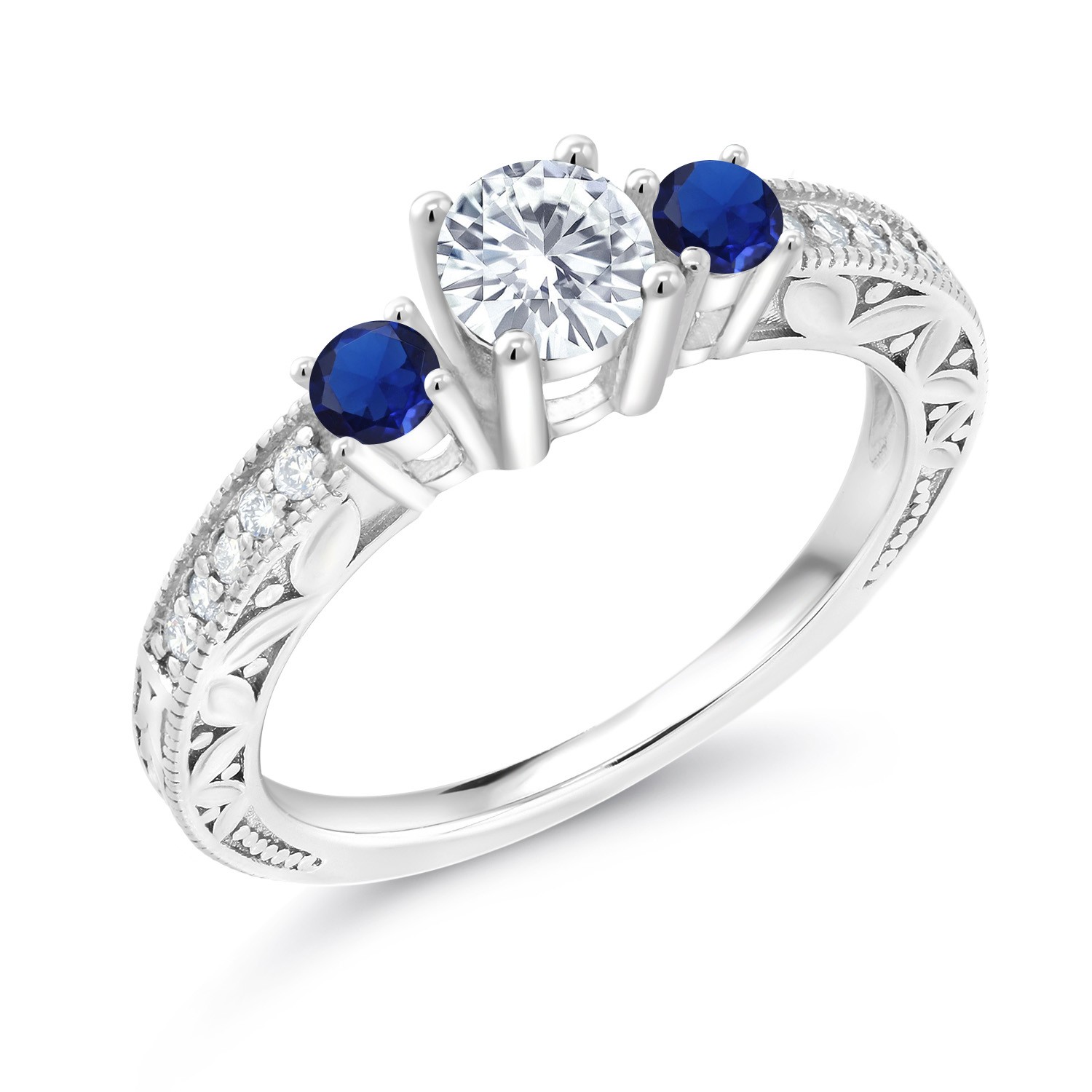 925 Silver Moissanite 0.50ct DEW