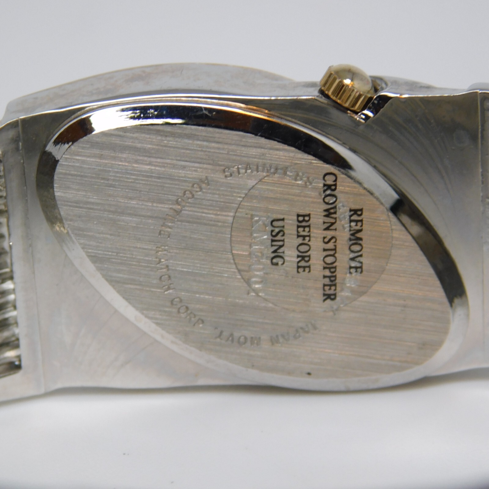 ACCUTIME WATCH CORP. KM2001 Diamond Quartz Women’s Watch Sz. 6 1/4″ New Battery