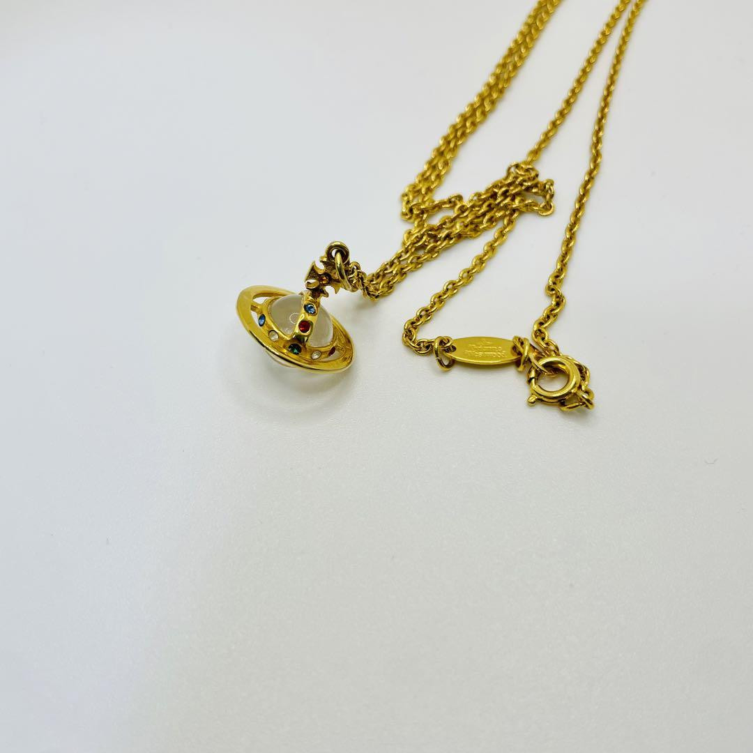Vivienne Westwood Accessories Women Necklace Red Box Era Early Petit Orb Limited