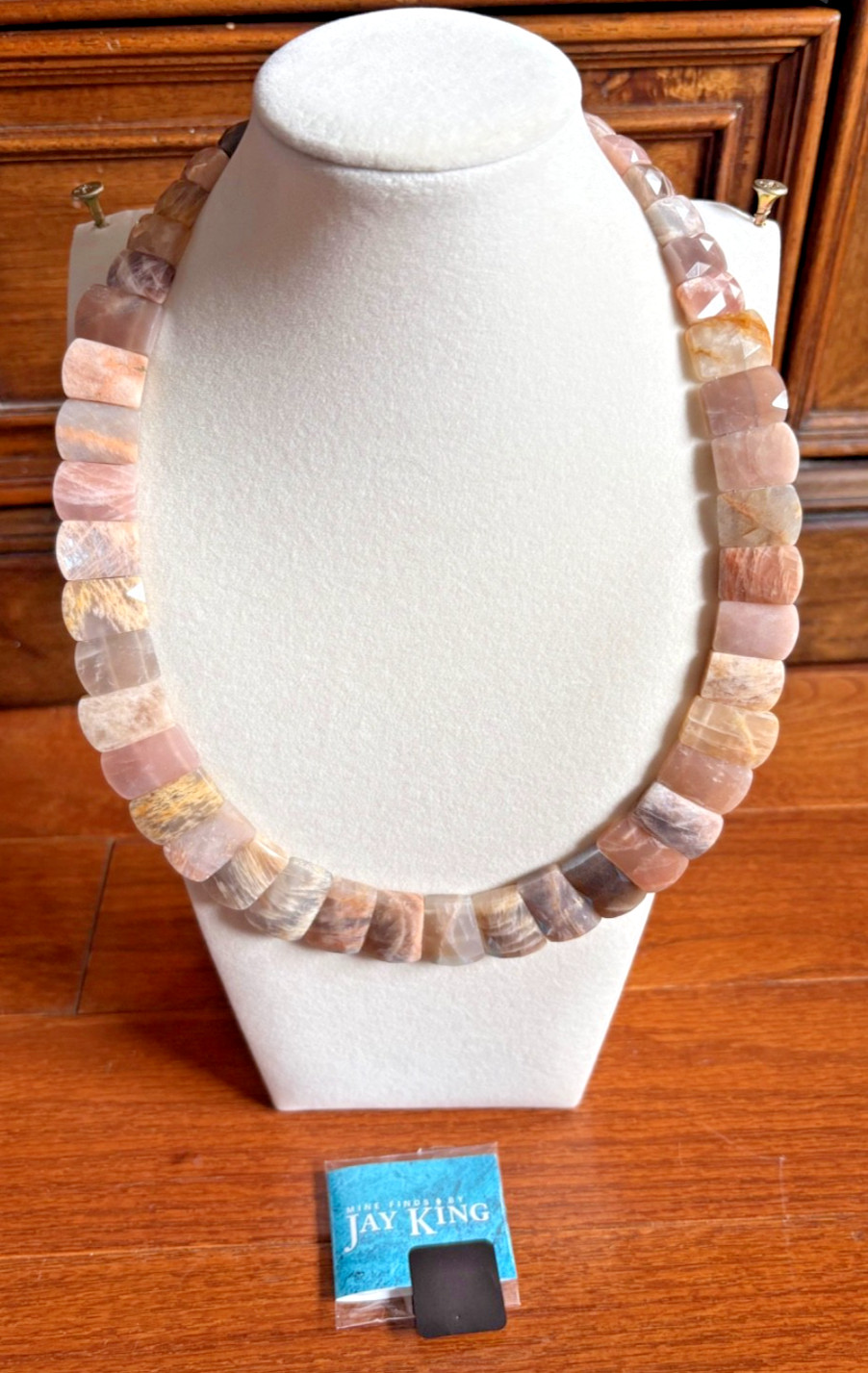 NEW Sterling Silver Agate Necklace Pink/EarthTones Mine Finds By Jay King – S1