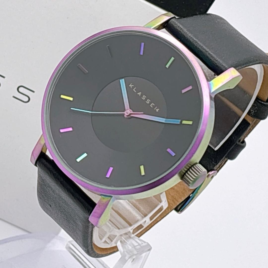 Klasse14 Volare Rainbow Black Quartz Wristwatch Japan 0713580