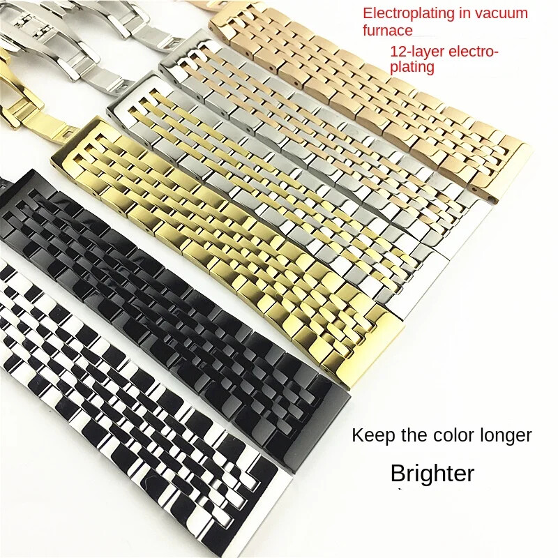 Solid Stainless Steel Watch Strap Bands Quick Release Business 12-24mm Universal