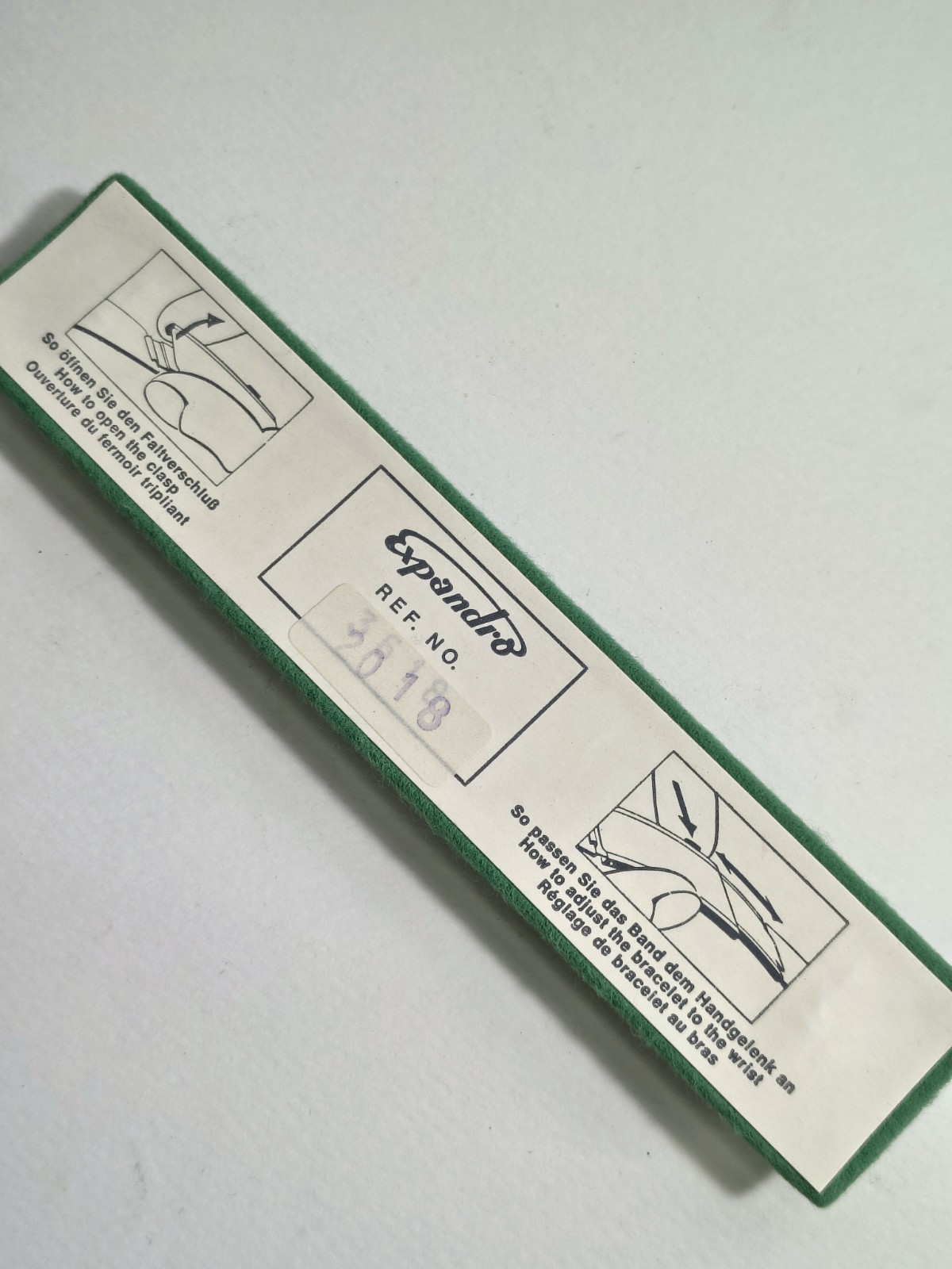 Vintage Expandro Watch Rally Bracelet Nos 20mm XL 13.5cm-15.5cm