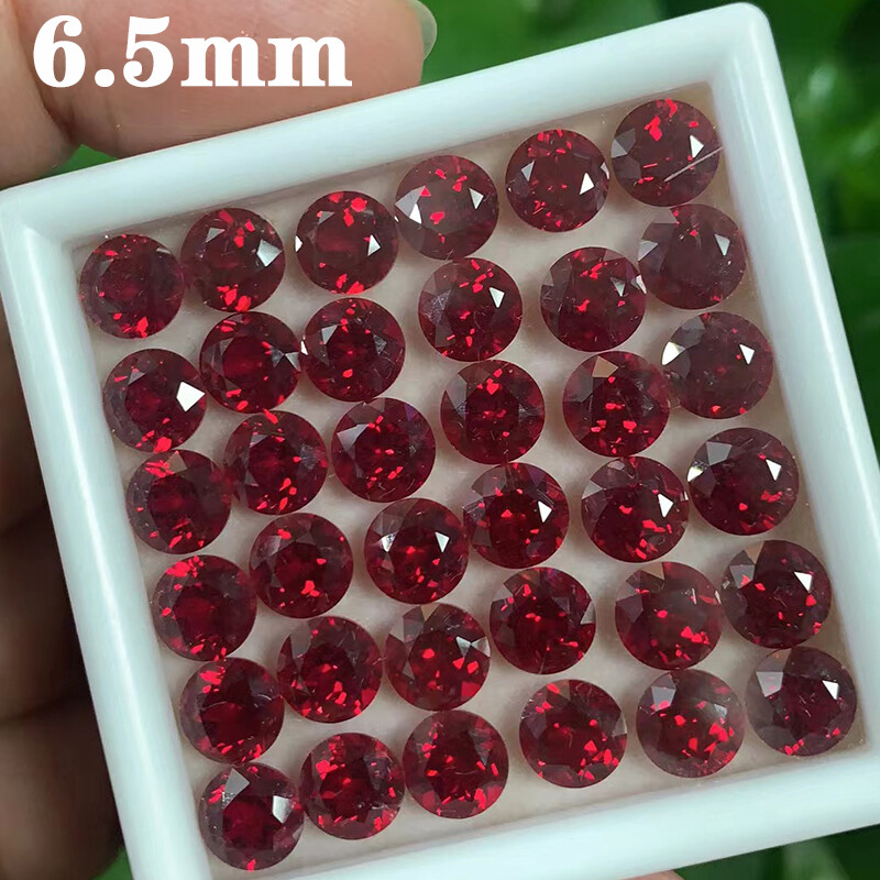 Blood Red Ruby AGL Certified Lab Grown Ruby Loose Gemstone Round Cut 0.3ct~4.3ct