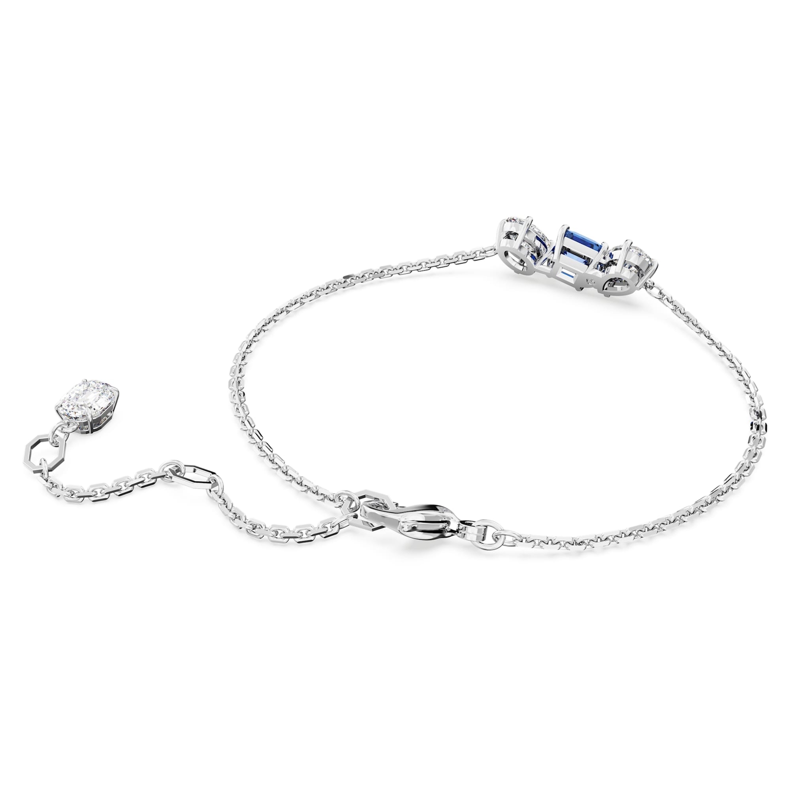Swarovski Mesmera Bracelet Mixed Cuts, Blue, Rhodium Plated 5668359