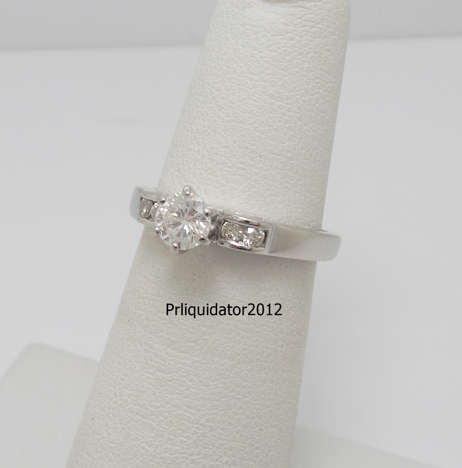 1/2 Natural Diamond Anniversary Engagement Wedding Band Ring 14K White Gold