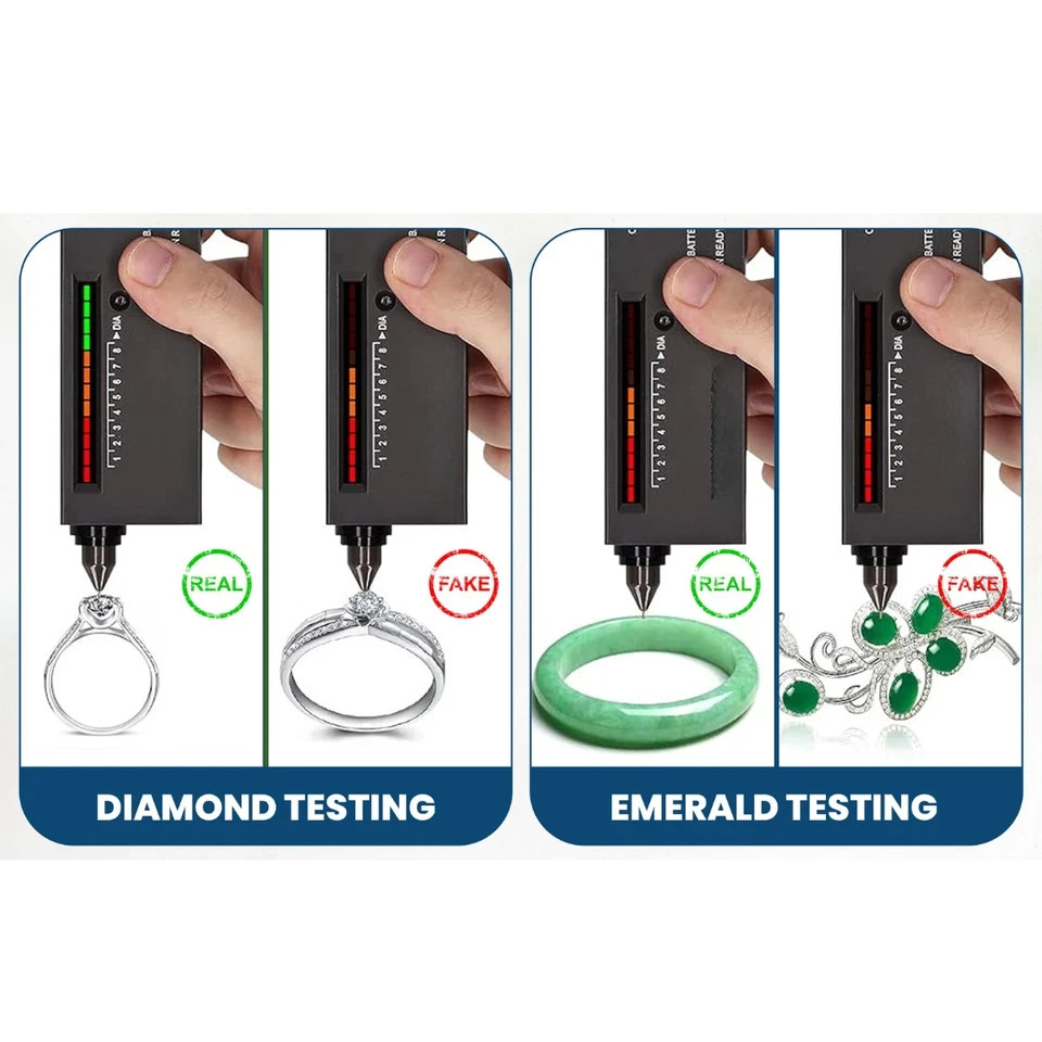 Portable Diamond Gem Tester Pen Gemstone Jewelry Selector Detector Testing Tool