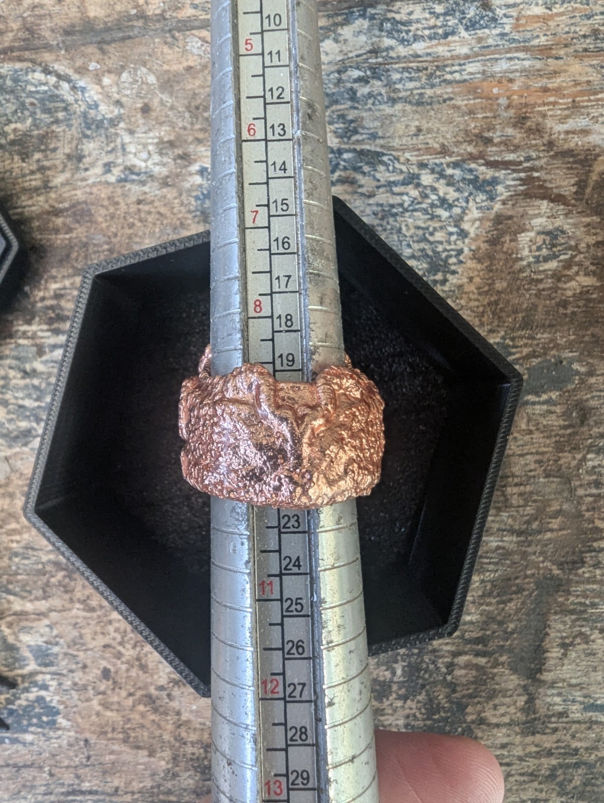 Electroformed Pirate Themed Copper Ring