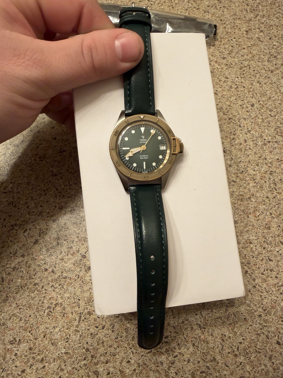 Yema Superman 1948 Limited Edition Bronze 39mm Green Dial