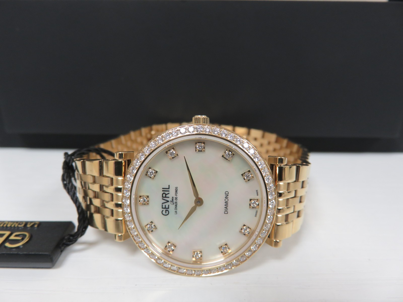 Gevril 15221BD Women’s IPYG Atelier 57 Quartz Diamond Watch