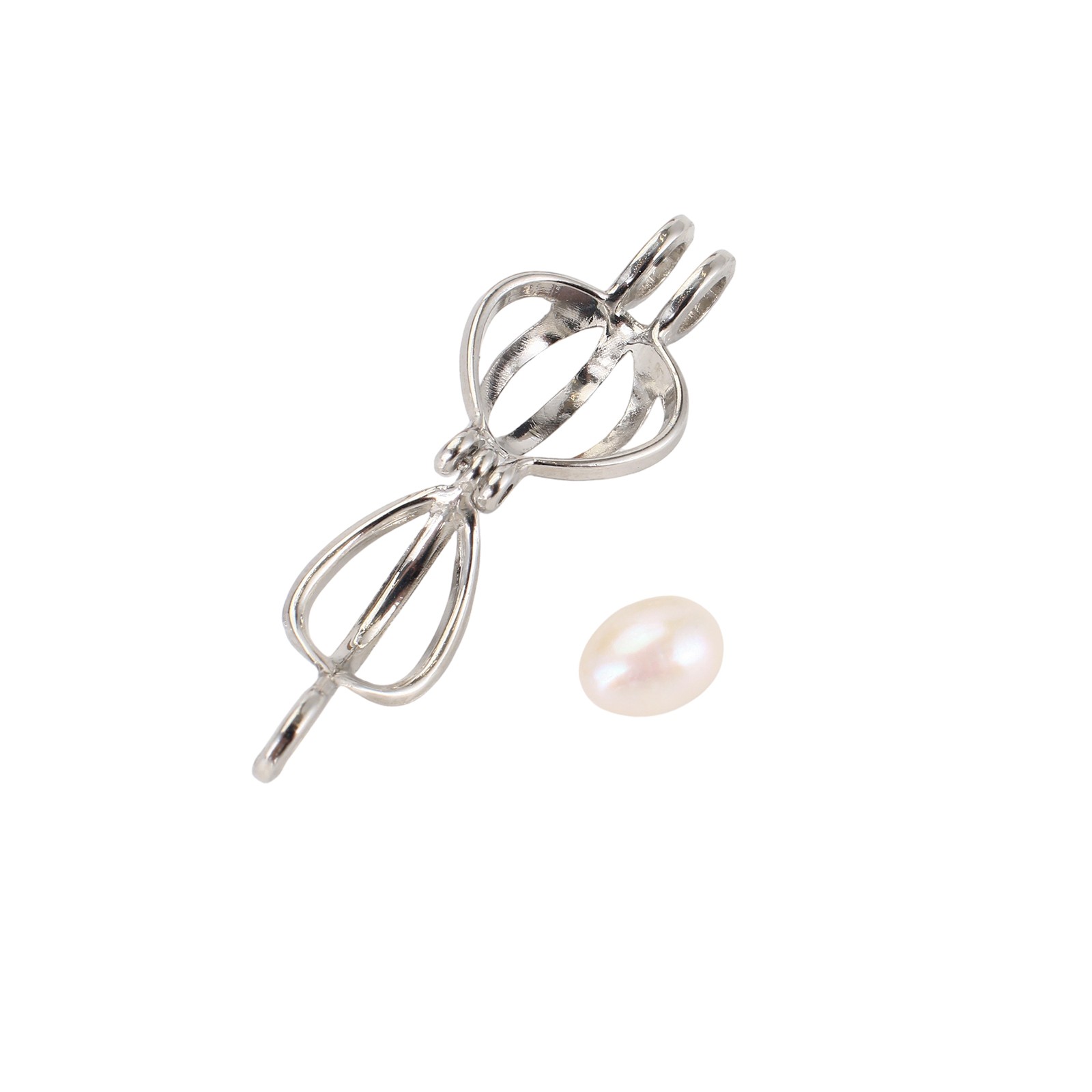 Pearl Clam Necklace With Stainless Steel Chain & Brass Fashion Jewelry For Women