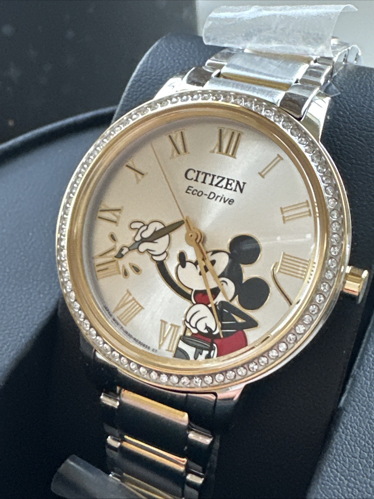 DISNEY Mickey Mouse Ladies’ Watch CITIZEN Eco-Drive FE7044-52W New in Box