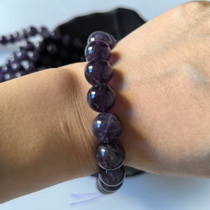 10 Strand Natural Amethyst Stone Round Spacer Loose Beads 10mm Jewelry SWC0