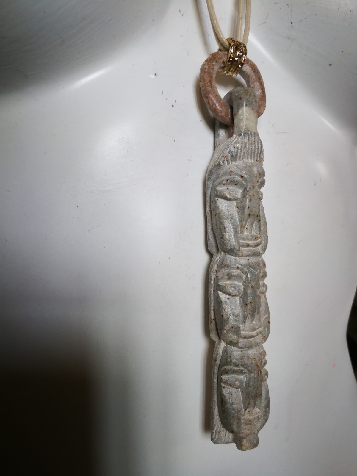 Native American Totem Shaman Talisman Pendant Magical Power Amulet Raw Stone God