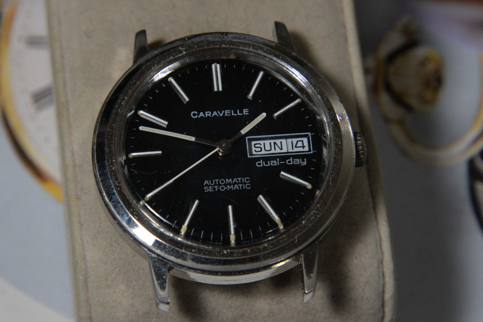 Vintage 1978 Bulova CARAVELLE 1133.50 ETA2879 17J Automatic Mens Watch–4 Repair