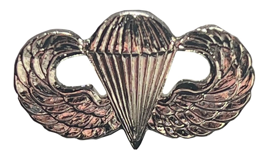 US ARMY AIRBORNE PARATROOPER PARACHUTIST JUMP WINGS BADGE INSIGNIA PIN