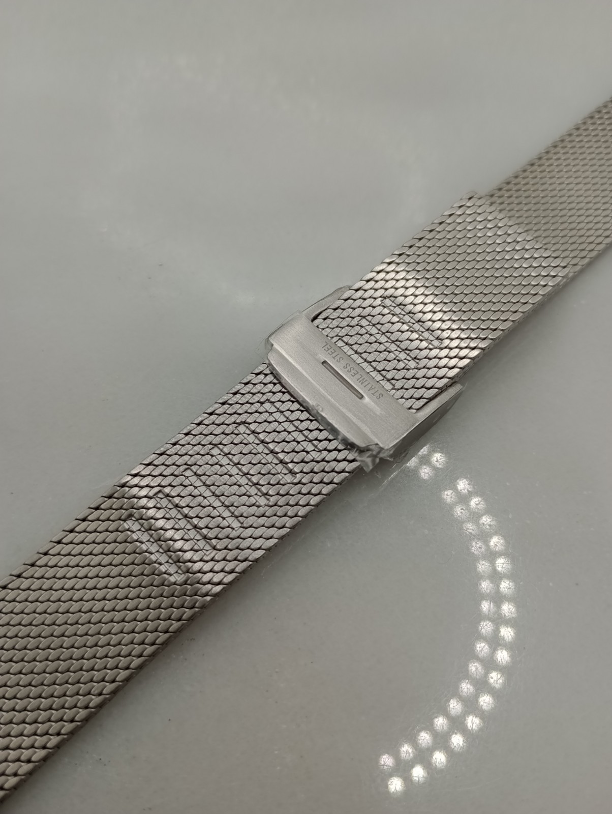 New Watchgecko 21mm Calibre 1960 Mk2 Mesh Stainless Watch Strap Bracelet 6B452
