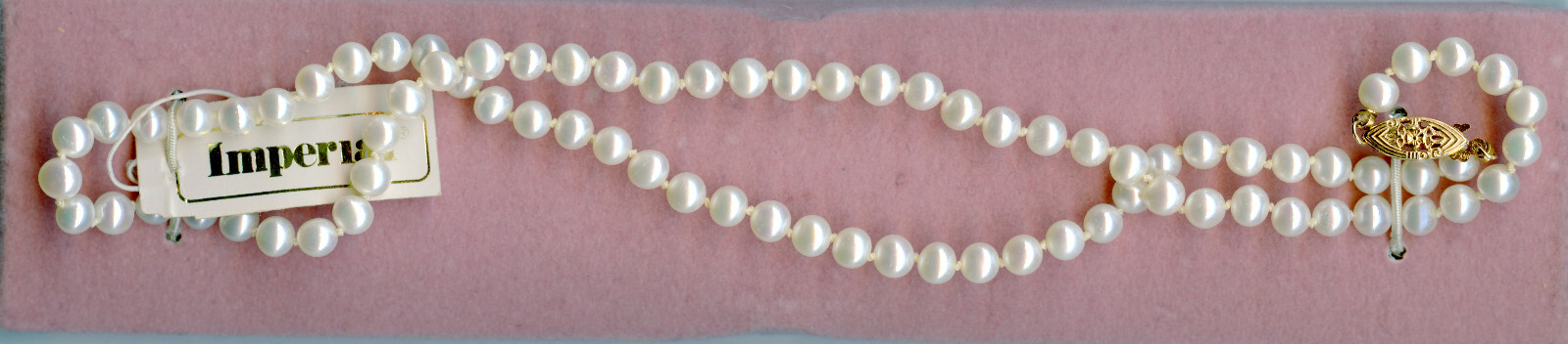 Vintage Imperial 5×5 – 5 MM Pearl 18″in. Necklace See Description
