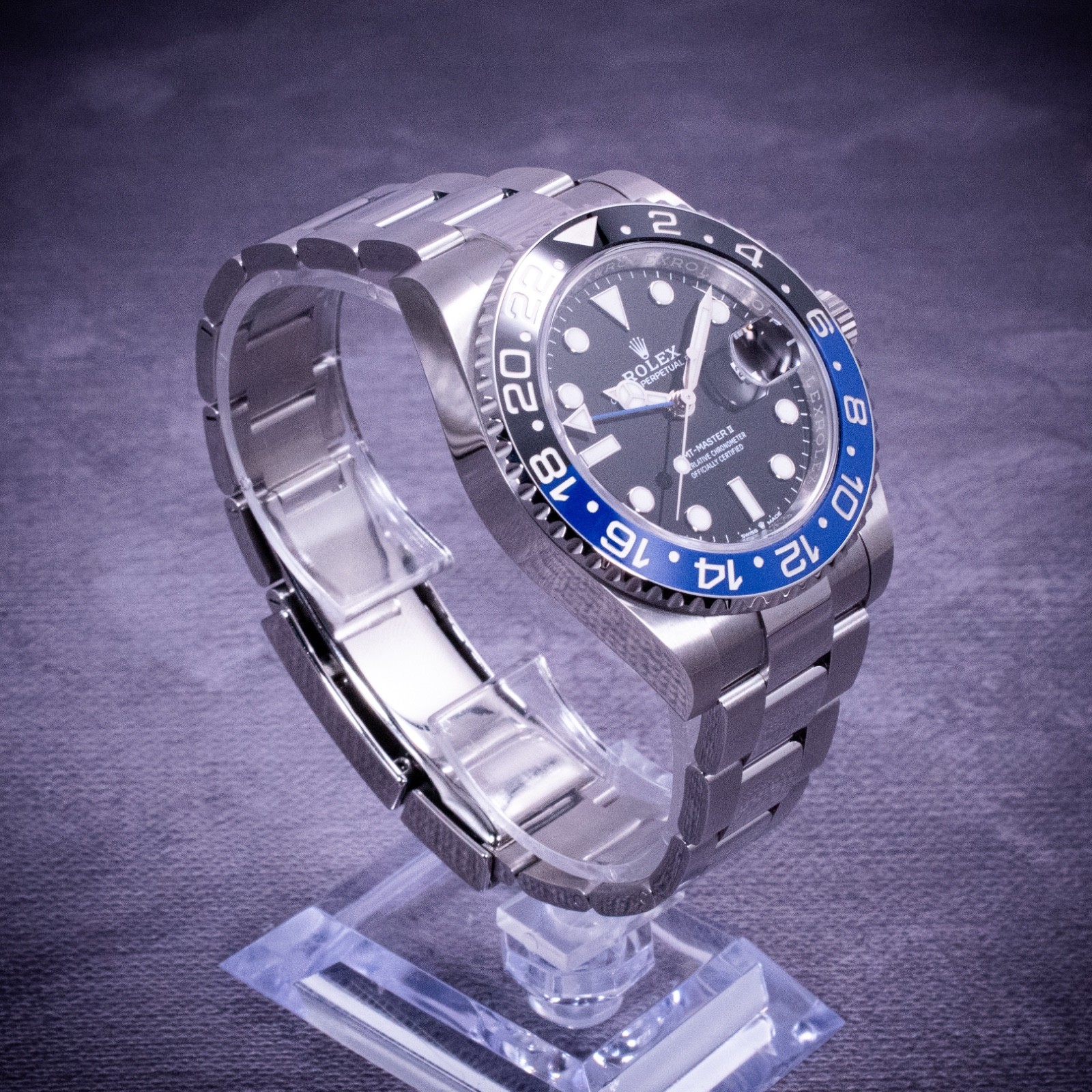 Rolex GMT-Master II Batman 40mm, Ref. 126710BLNR with B&P