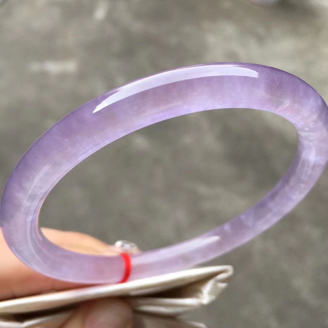 Boutique Natural High Burmese Purple Jade Jadeite Bracelets Bangle 53-64mm