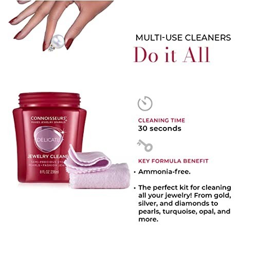 CONNOISSEURS – All-Purpose Jewelry Cleaning Kit | Includes Delicate Jewelry Clea