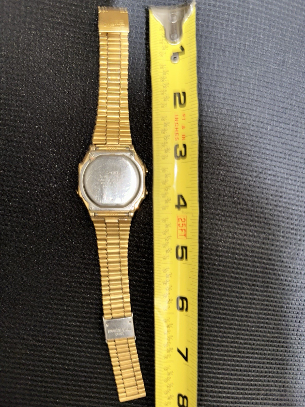 Vintage Casio A159WGE Digital Watch Module A168 Gold Tone – Japan Working
