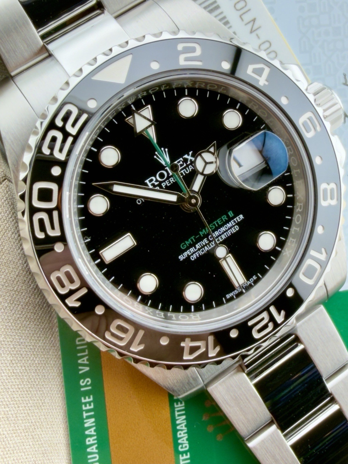 2016 Rolex GMT-Master II 116710LN Black Bezel Complete Set Men’s Watch B&P