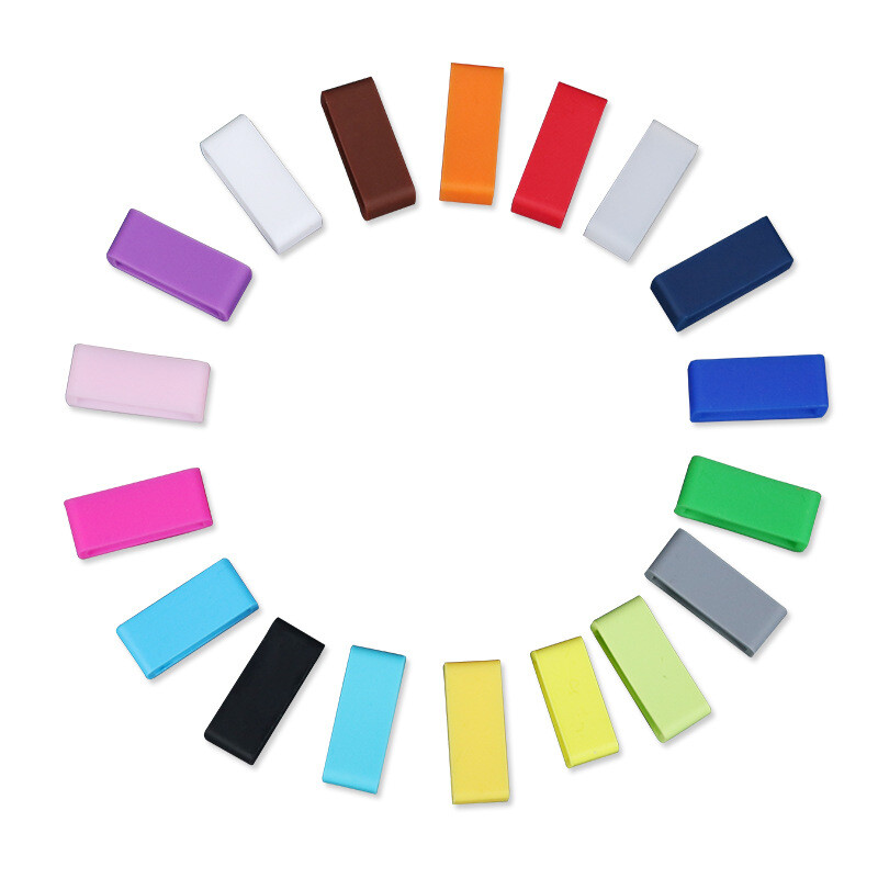 2 Pack Silicone Watch Strap Band Loop Hoop Retainer Buckle Holder Ring Keeper
