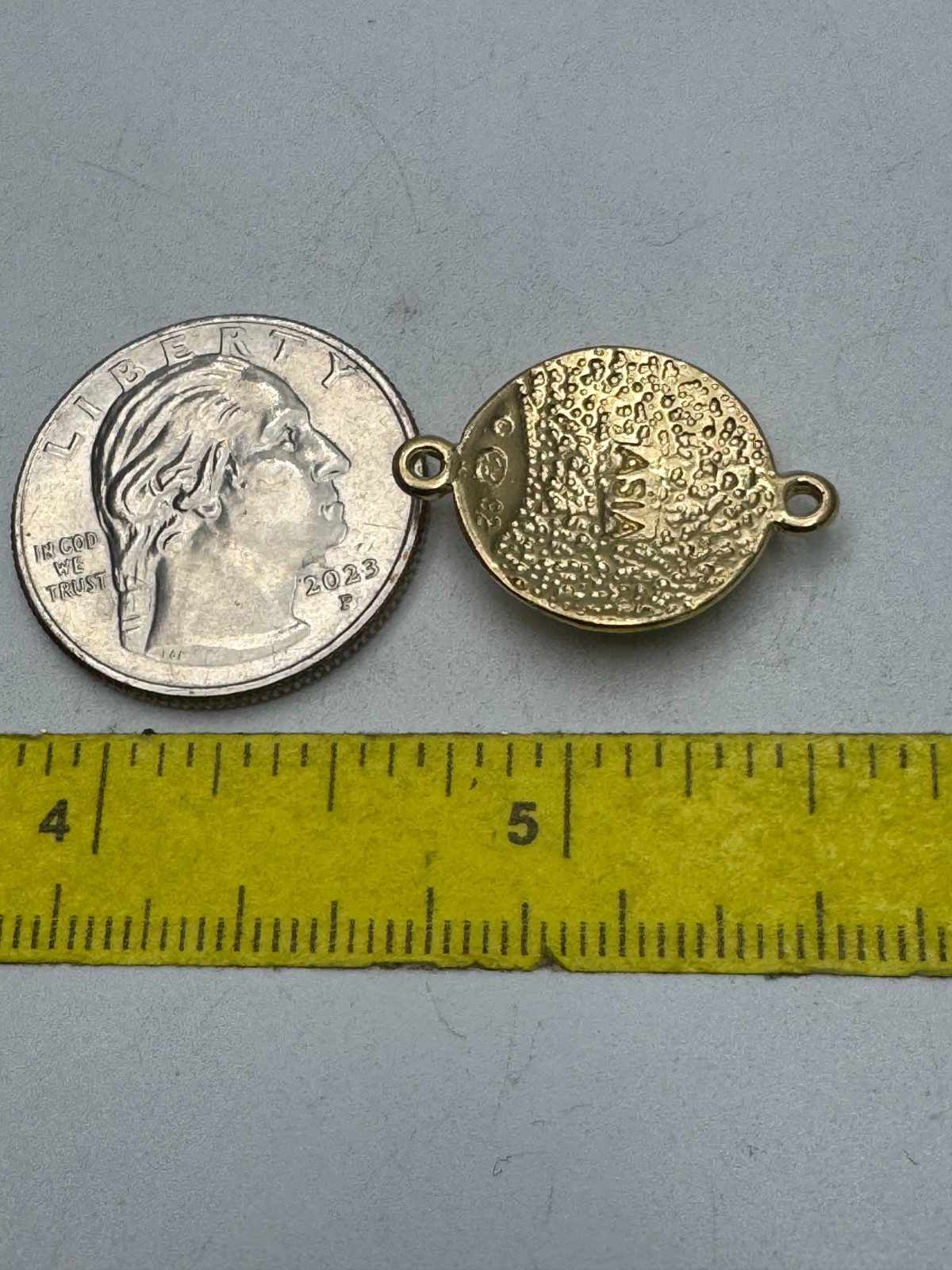Asia Continent Map Bracelet Pendant Black Textured Gold Inlay Connector Charm