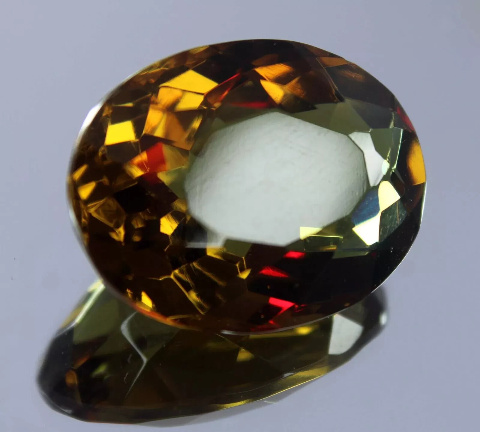 Alexandrite Oval Cut 38-40 Ct Natural Color Changing Certified Loose Gemstone