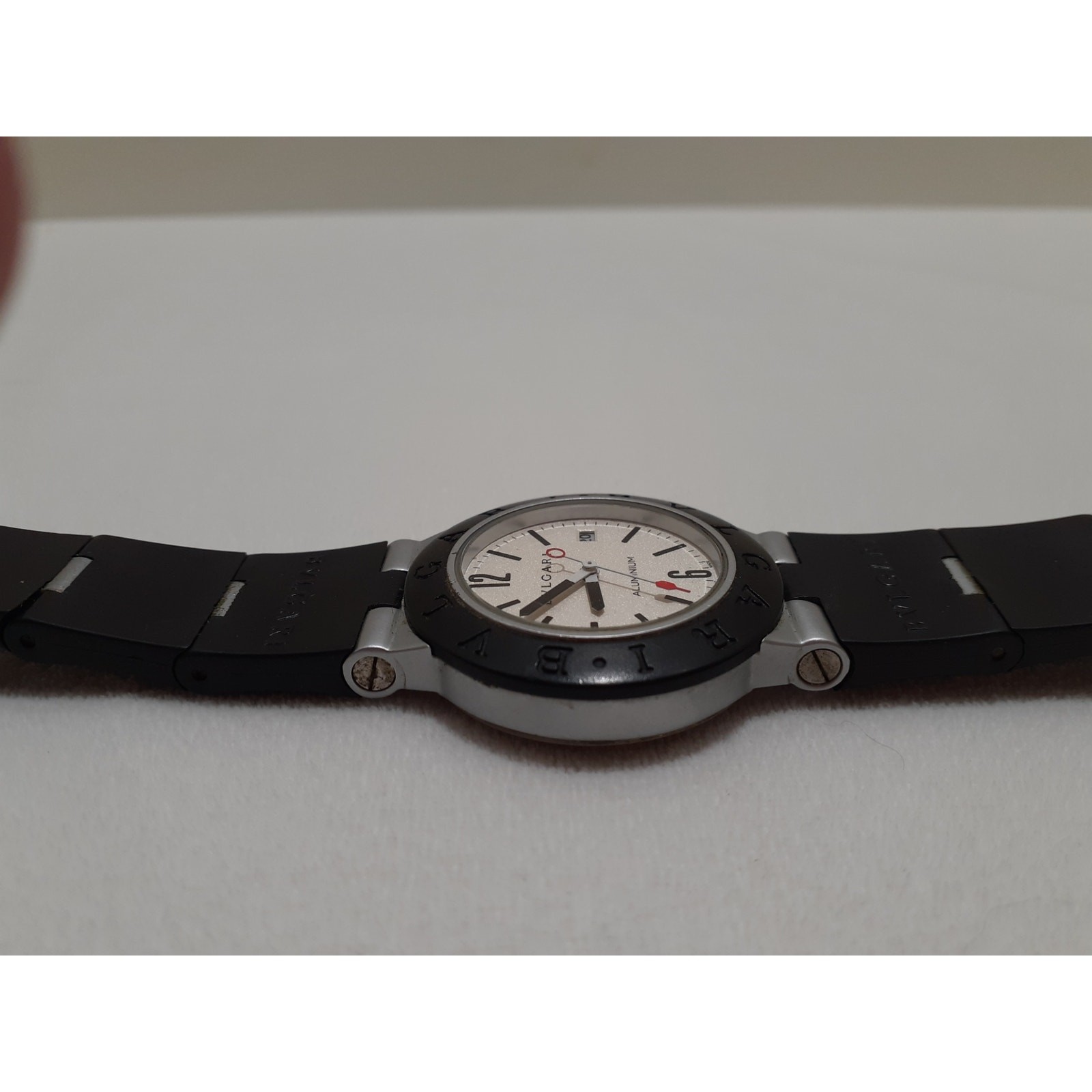BVLGARI Aluminum Men’s Wristwatch Model AL38A Swiss Made