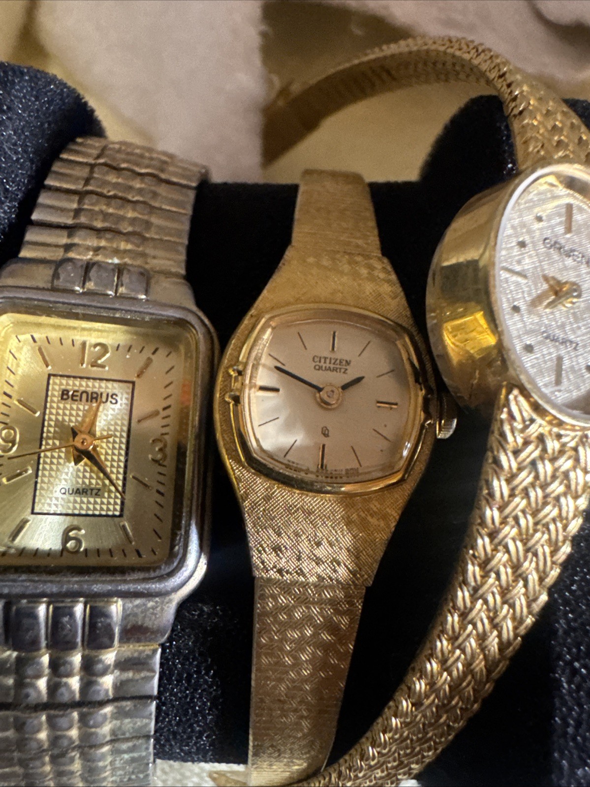 Seiko Pulsar Benrus Citizens Gruen Watch Lot New Batteries Vintage