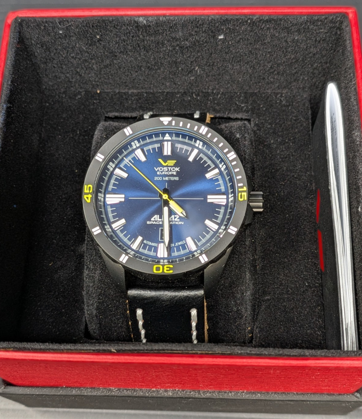 Vostok Europe Almaz Space Station Auto 0643/3000 Blue Dial 200M Box