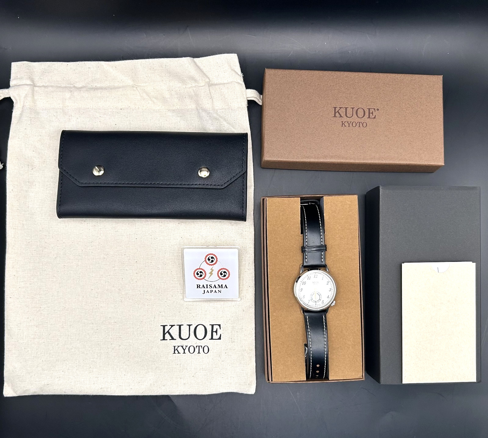 [N MINT] KUOE OLDSMITH 90-007 ﻿Ivory dial with gold-tone hand Automatic Japan