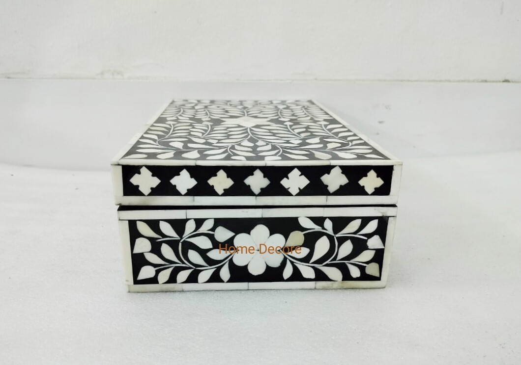 handmade bone inlay jewelry box, bone inlay box, bone inlay items, decor box,