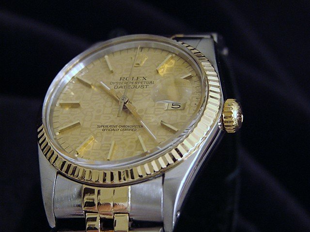 Rolex 2Tone 18K Gold/Stainless Steel Datejust Jubilee w/Anniversary Dial 16013