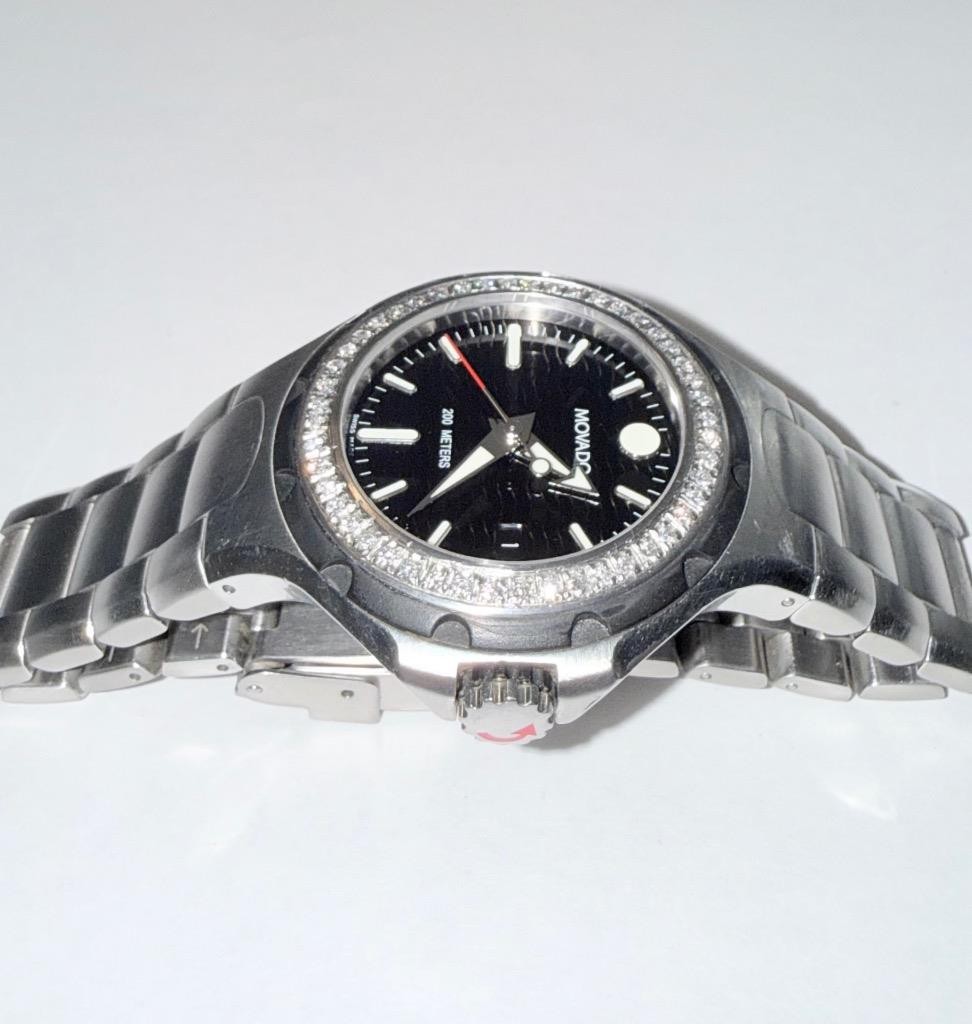 MOVADO MEN’S 45MM SERIES 800 LAB GROWN DIAMOND QUARTZ WATCH