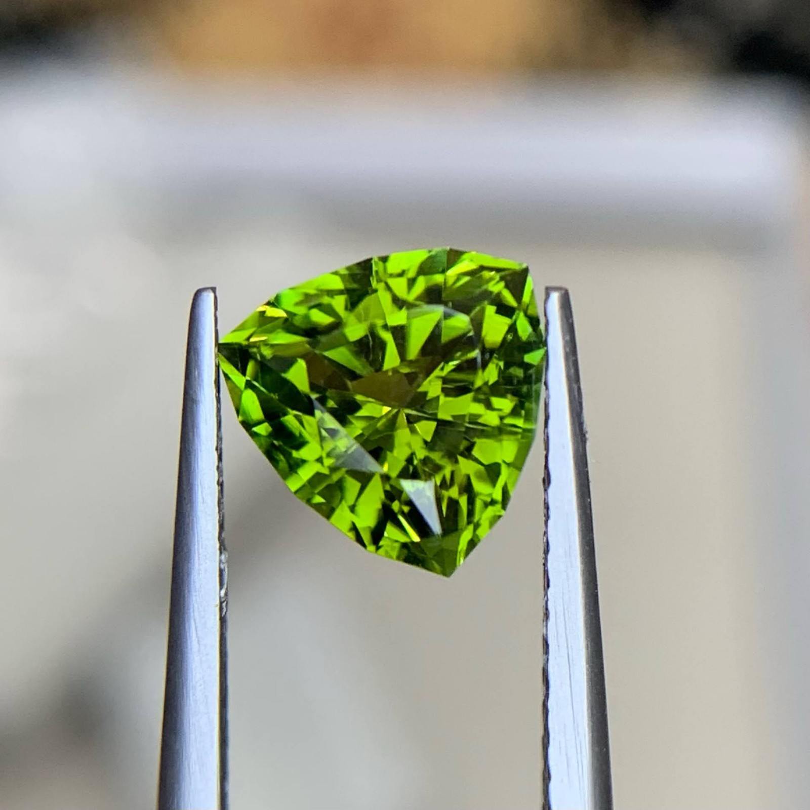 Natural Afghan Tourmaline 1.88 Ct Trillion Cut Loose Gemstone 8x8x5mm