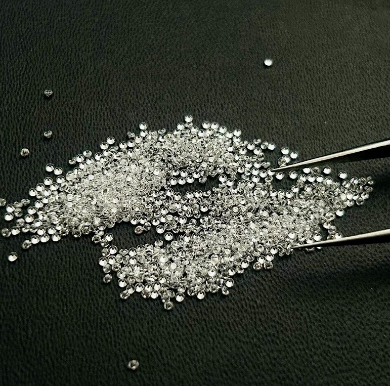 Natural White Zircon 4 mm Round Cut 40 Pcs Certified Loose Gemstone Lot + Gift