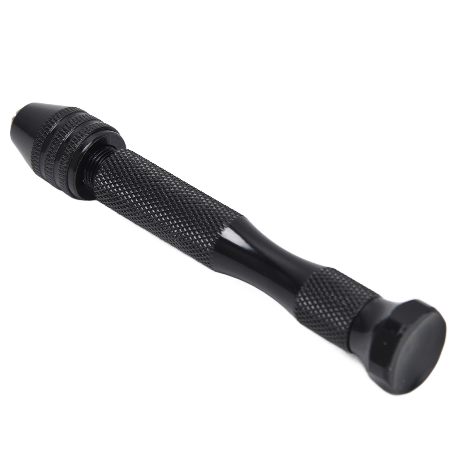 Pin Vise Hand Drill Mini Twist Drill 0.3-3.4mm Clamping (Black)