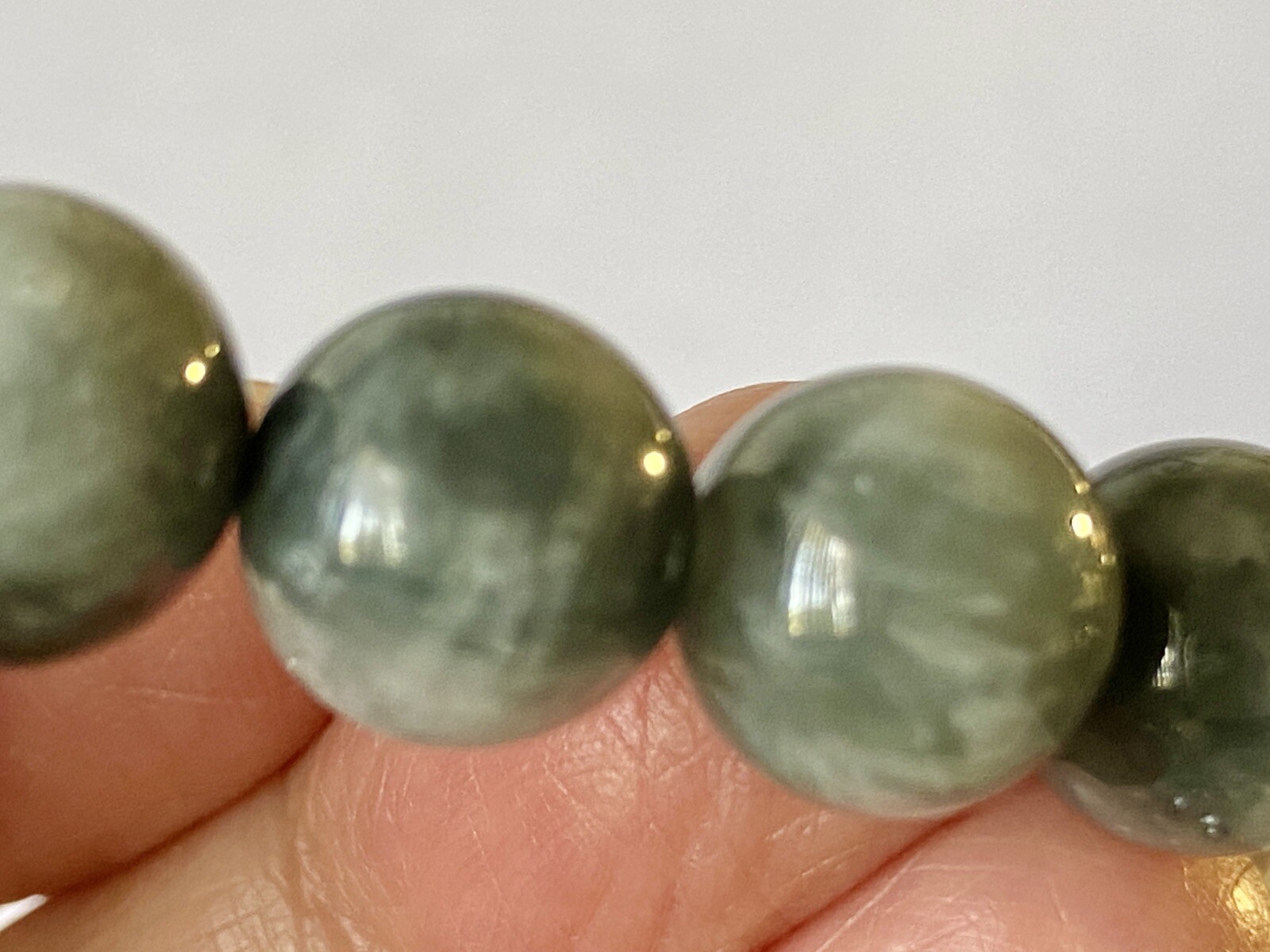 7.4″ “Lux Sheen/Extra Grade”~ Grey CHRYSOBERYL CAT’S EYE Bracelet P1407