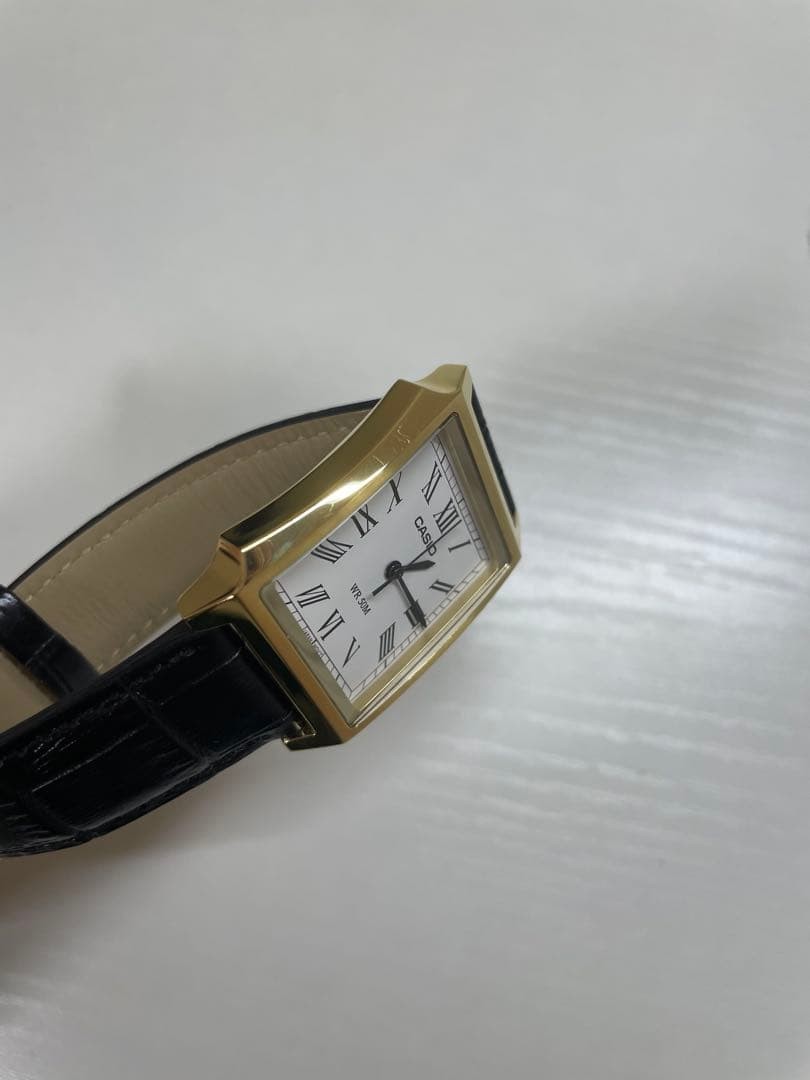 Casio MTP-B190 Gold Tone White Dial Quartz Watch