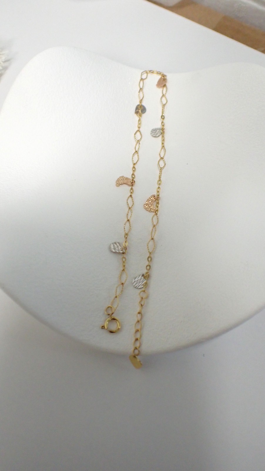 18K Gold Multi-Use Bracelet Anklet Butterfly Charm