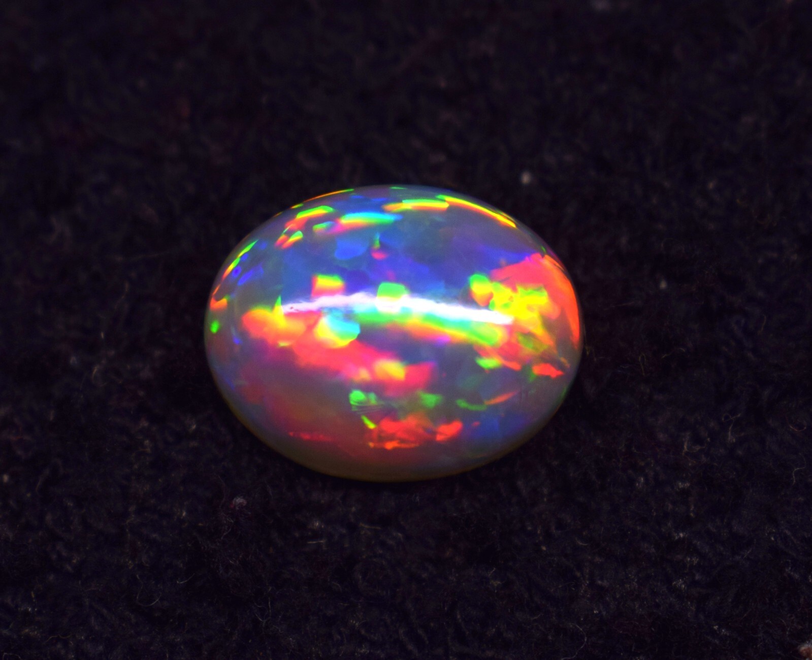 6.65 CT Natural Ethiopian ++Opal Fire Oval Loose Cabochon Gemstone 15×11.5 mm
