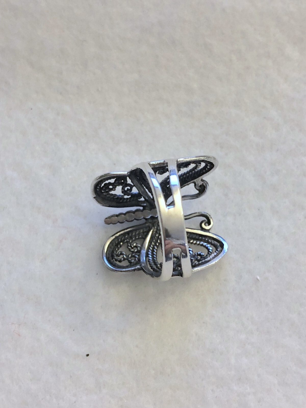 Wildthings Sterling Silver Filigree Butterfly Ring Sizes 6-7-8-9