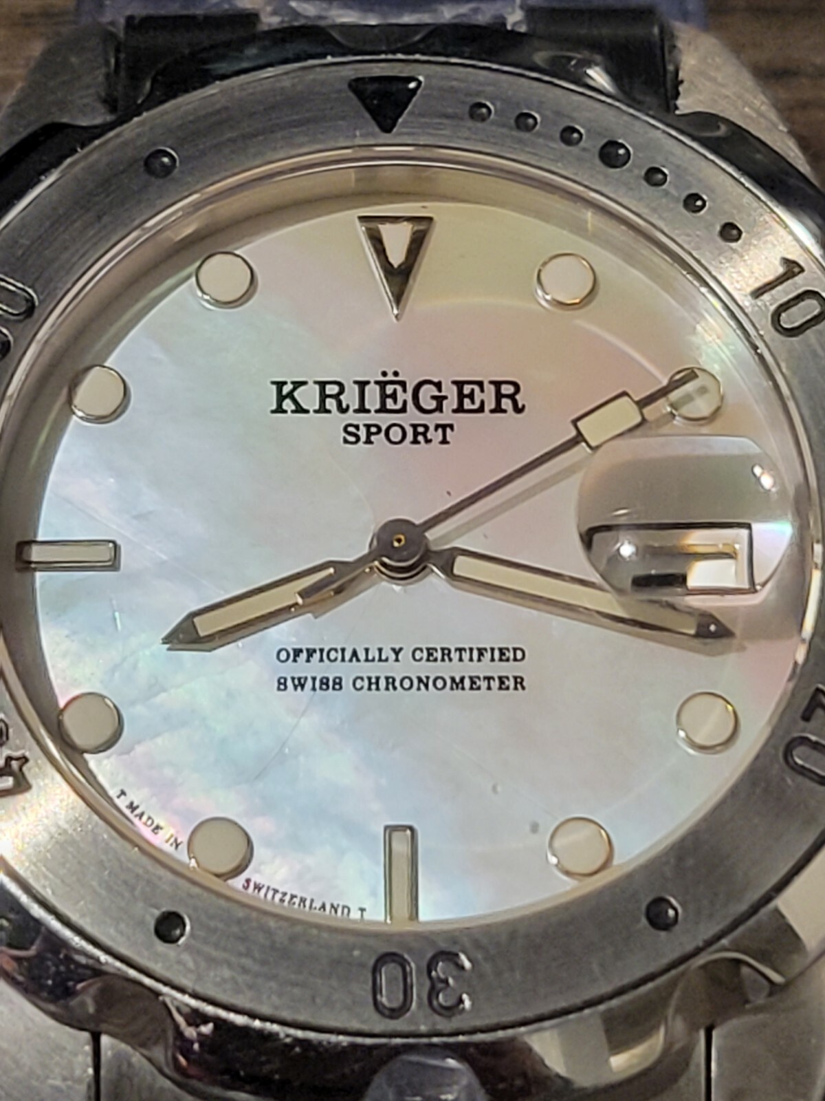 AUTHENTIC KRIËGER SWISS CHRONOMETER M940 INTERCHANGEABLE BAND WRISTWATCH SET