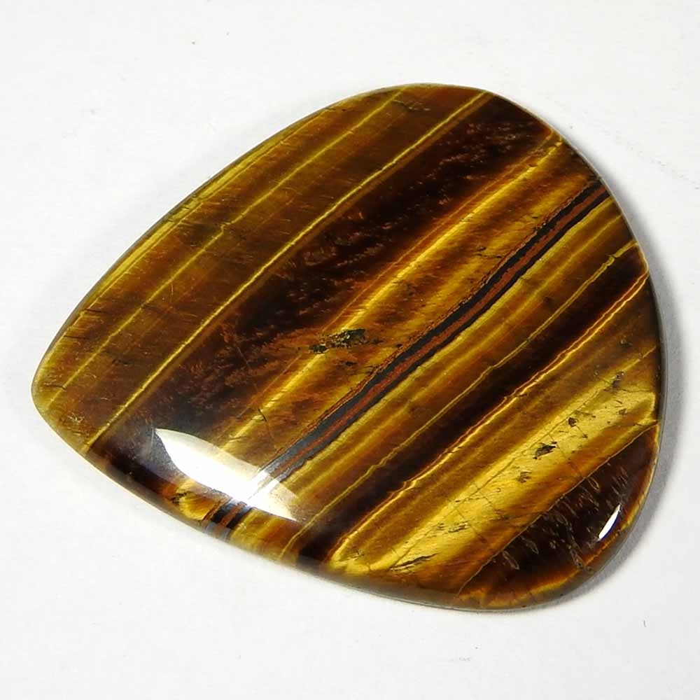 68.15 Ct Natural Tiger Eye Pear Cabochon 41x27x5 Loose Gemstone