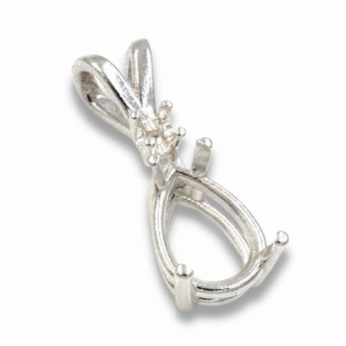 Pear Single Accent Pre-notched Pendant Mounting