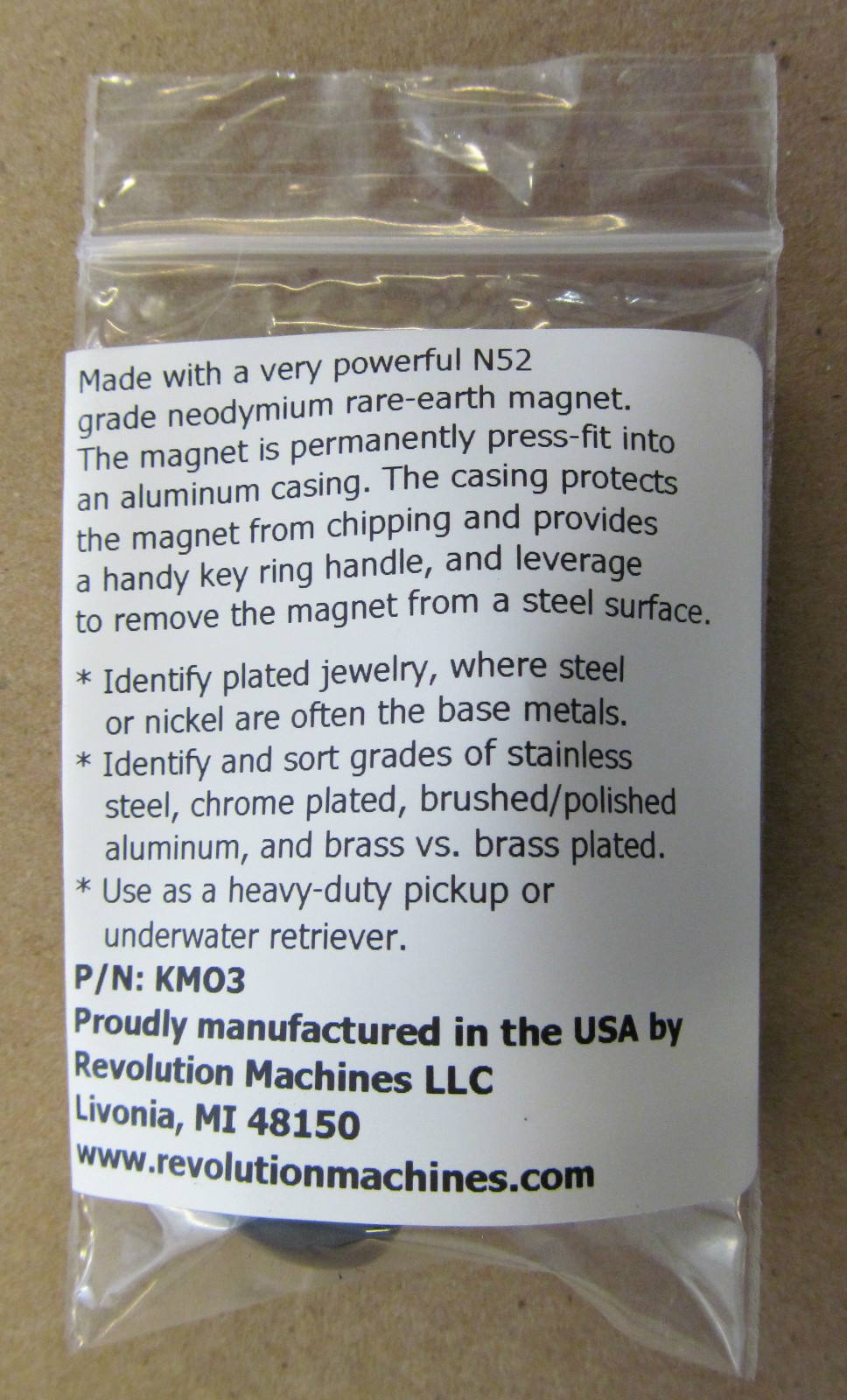 Recycling Test Magnet N52 Pocket Sized Rare Earth Scrap Metal Junk Picking KM03