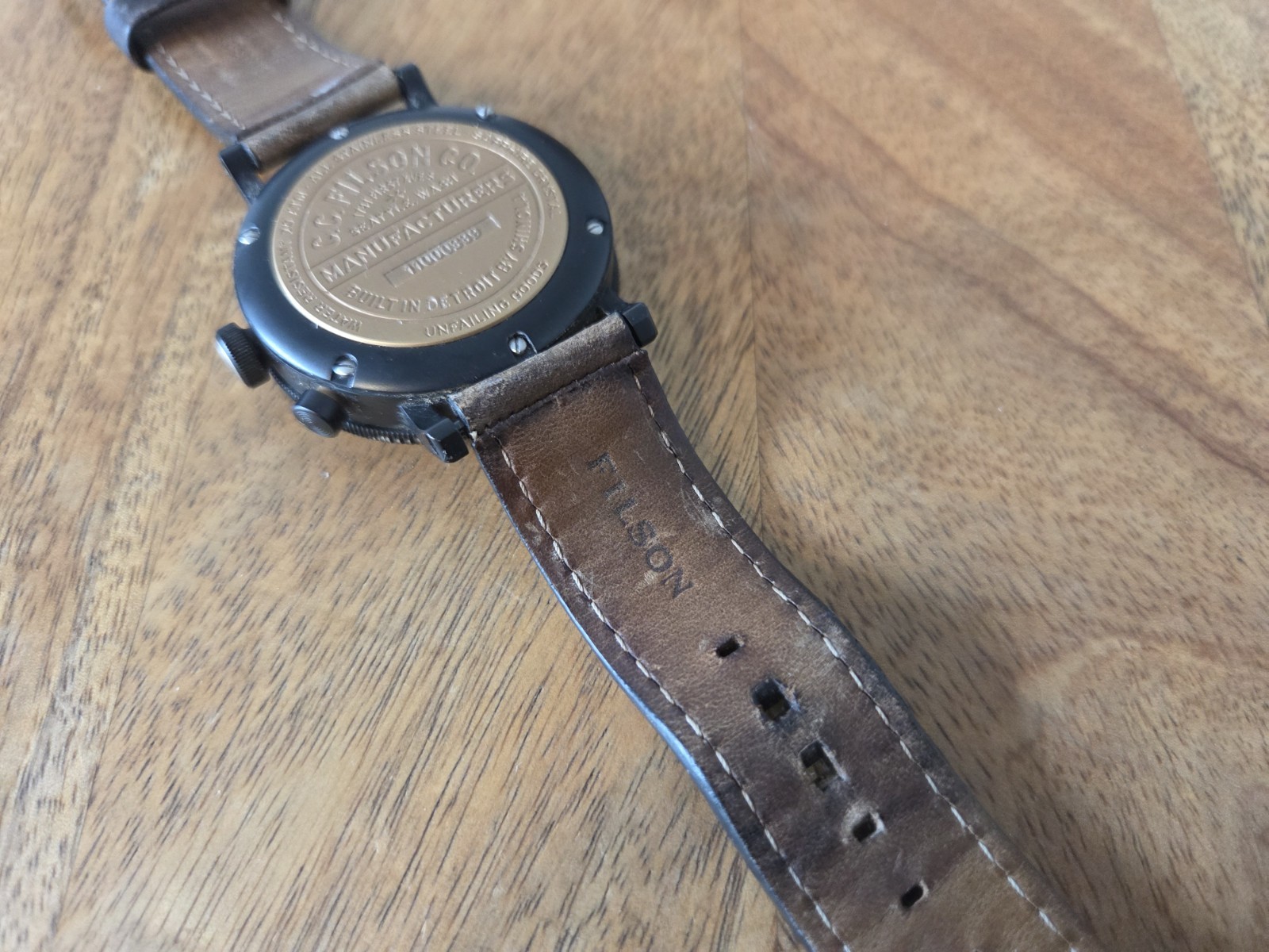 Filson Scout Dual Time Watch | Brown/Black | Leather Strap | Discontinued | Rare